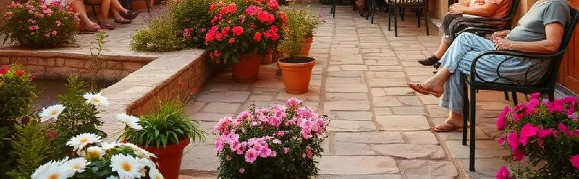Vue extérieure du jardin de Casa Serena